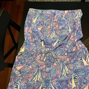 Colorful Sailboat Print Lilly Pulitzer Romper